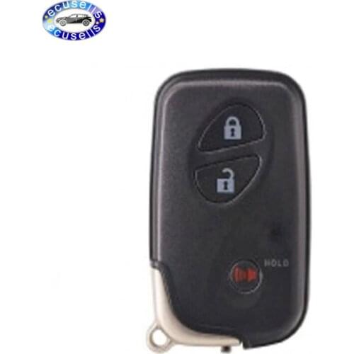 2+1/3 button smart remote key shell case fob (with emergency key) for LEXUS