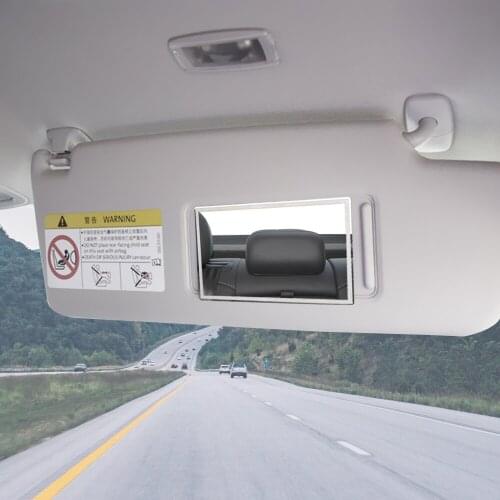 Auto Sun-Shading Visor HD Mirrors Stainless Steel Car Interior Mirror Portable Car Makeup Mirror Car-styling Universal
