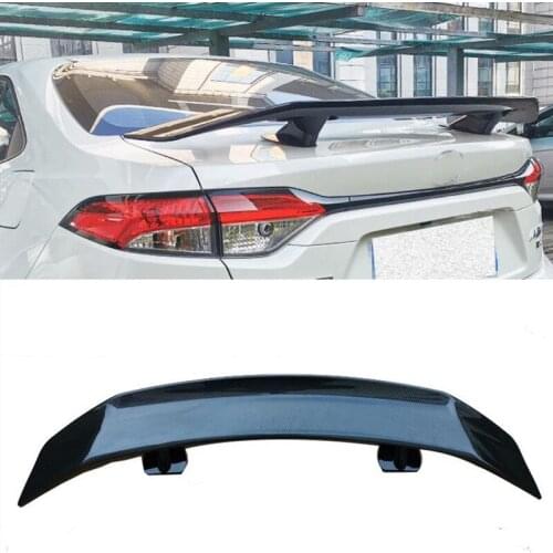 CEYUSOT For Universal Spoiler Wing NEW Toyota Corolla Japanese Cars ABS Plastic Sedan Trunk Black Tail FIN Accessories Body Kit