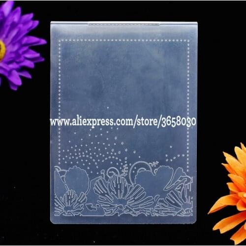 Flower Plastic Embossing Folder For Scrapbook DIY Album Card Tool Plastic Template Embossing Tool 10.6x14.5cm 8070812