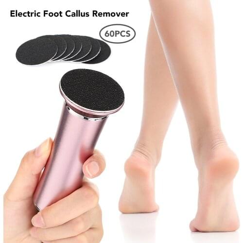 Electric Pedicure Machine Professional Foot Care File Heels Remove Dead Skin Callus Remover Feet Clean Care With 60pcs Sandpaper