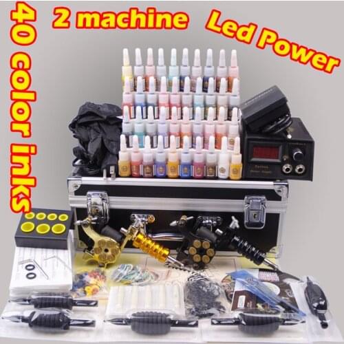 YLT-111 complete tattoo kit professional tattoo machine set permanent makeup machine gun