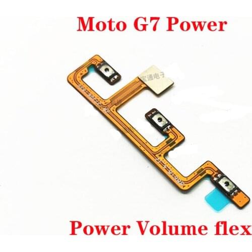 For Motorola Moto G7 Power Power On Off Volume Up Down Button Key Flex Cable