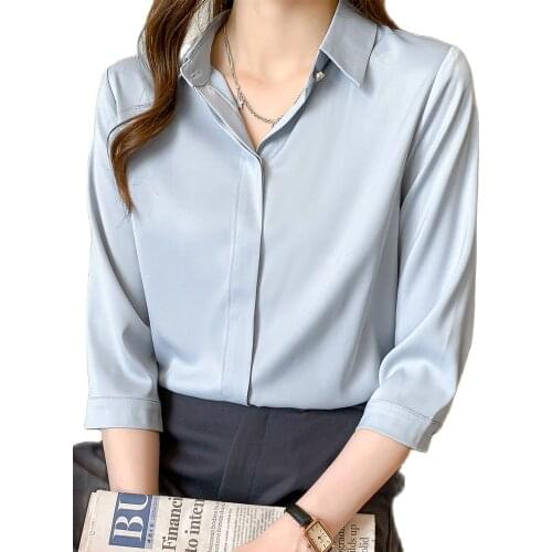 HUARENMEI Womens White Shirts