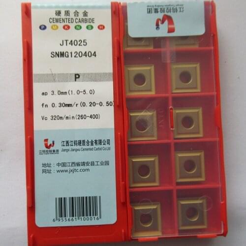 JXTC SNMG120404/SNMG120408/SNMG120412 JT4025 SNMG120404/SNMG120408/SNMG120412 JT4125 CNC carbide inserts 10PCS/BOX