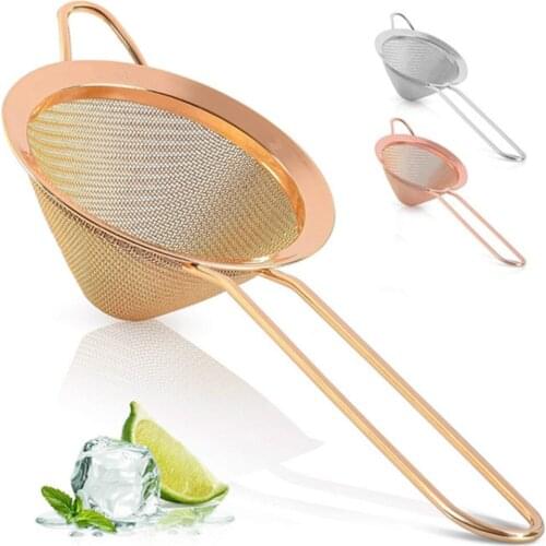 Kitchen Multi-functional Filter Spoon Stainless Steel Fine Mesh Wire Cocktail Strainer Fried Food Net Kitchen Gadgets Bar Tools