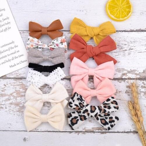 2021 New Childrens Hair Accessories Handmade New Suit Bow Hairpin Side Clip