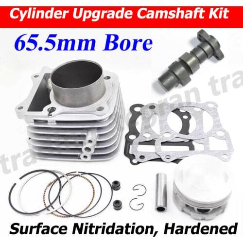 NEW Big Bore 65.5mm 165cc for KEEWAY RKV125 RKS125 EGR Camshaft Cylinder Piston Gasket Rebuild Kit Carbuertor Model Engine