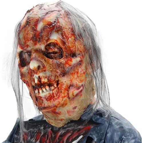 New Halloween Bryophyte Biochemical Monster Mask Headgear Terrible Party Cosplay Mask Haunted House Horror Monster Mask