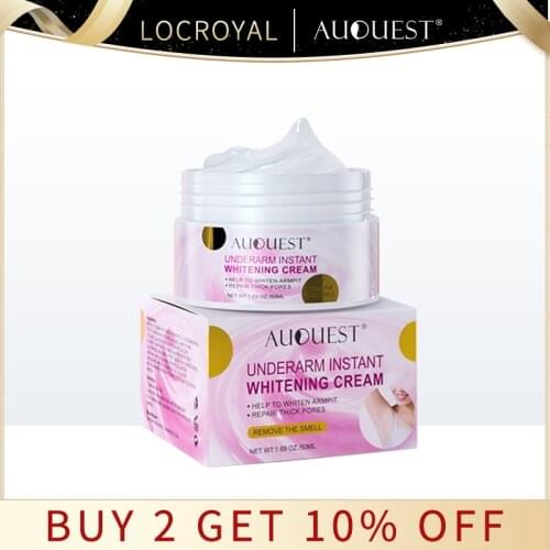 AUQUEST Underarm Whitening Cream Skin Whitening Bleaching Cream for Underarm Knees Dark Skin Intimate Whitening Body Cream 50ml