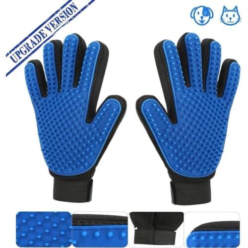 Cat Grooming Deshedding Brush Glove Touch Pet Dog Gentle Efficient Back Massage Fur Washing Bathing Comb Pet Cleaning Brush