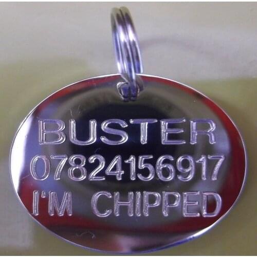 Custom laser words dog tag cheap shine dog tag with ring high quality custom metal polishing dog tag