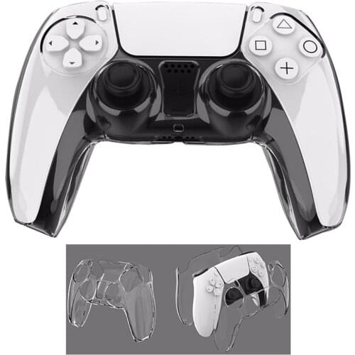 Gamepad Skin For Playstation 5 Ps5 Controller Shell Clear Dualsense Transparent PC Cover Ultra Slim Handle Protector Case Simple