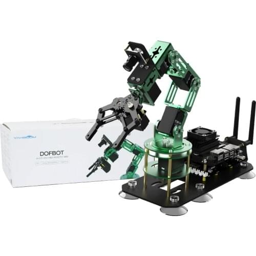 BlueRaven AI Vision Robotic Arm with ROS HQ Servos HD Camera for Jetson NANO 4GB B01