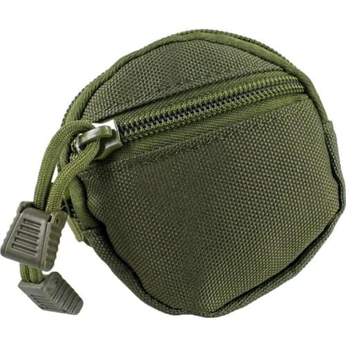 Tactical EDC Bag Rounded Mini Coin Bag Key Pouch Molle Organizer Hang Bag Easy To Carry 800D Nylon Material