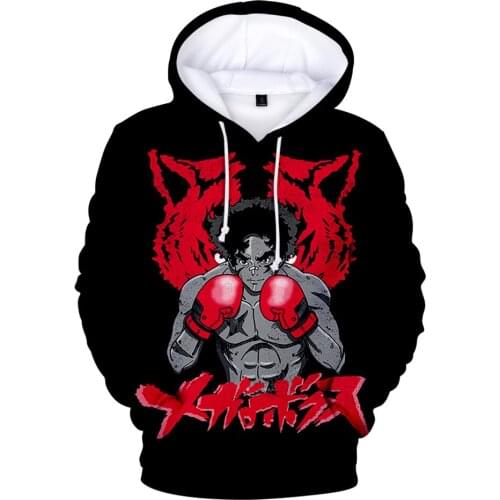 Megalo Box Anime 3D Printed Hoodies Women/Men Fashion Long Sleeve Hoody Hot Sale Casual Streetwear Harajuku Clothing Tops