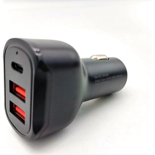 30W PD Type-C Fast Charger Dual USB Car Charger Adapter For iPhone 12 11 Pro Max