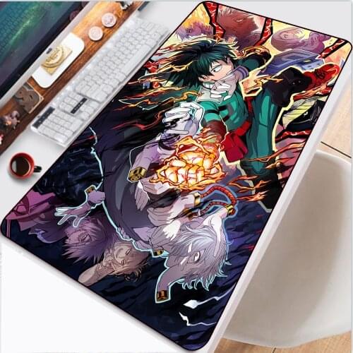 Large Mouse Pad XXL Anime My Hero Academia Gaming Accessories Computer Notebook Lock Edge edge gaming mouse pad desk carpet Mat