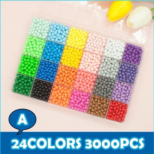 DIY Water Beads Hand Making 3D 5mm Diy Toy 3D Beads Puzzle Educational Toys for Children Spell Replenish