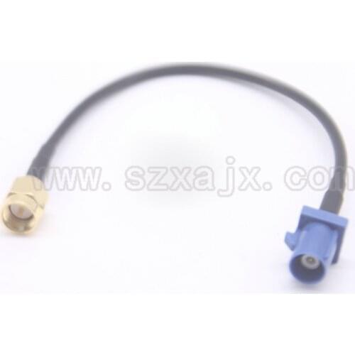 FAKRA cable Fakra C male Plug to SMA male Plug connector for GPS Antenna Extension Cable Pigtail Cable RG174 free shipping