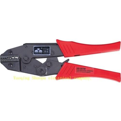 HS-26TW crimping plier EUROP STYLE ratchet crimping PLIER crimping plier 2*0.5-6.0mm2 multi tool