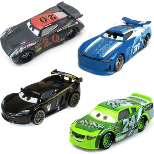 Disney Pixar Cars 3 Lightning McQueen Mater Jackson Storm Ramirez 1:55 Diecast Vehicle Metal Alloy Boy Kid Toys Christmas Gift