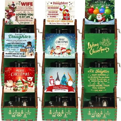 2020 New Jurassic Park You are MY Queen Bohemian Rhapsody Hand Cranked Wood Music Box Sailor Moon Zelda Christmas Gift