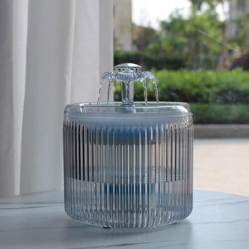 2.6L Drinker For Cats Dogs Water Fountain Automatic Circulating Filter Drinking Bowl Smart Pet Dispenser With Motion Sensor