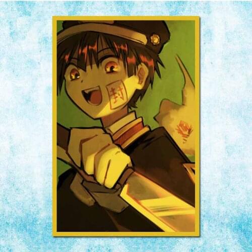 Retro Japanese Anime Poster Ground Bondage Boy Hanako-Kun Vintage Family Room Art Wall Decoration-017