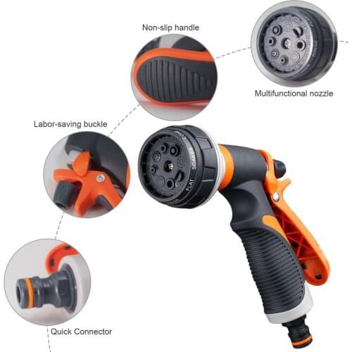 Garden Hose Water Nozzle Spray Nozzle Head Lawn Sprinkle Tools Household Gardening Cars Watering Hose Nozzle Irrigation Tools