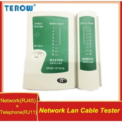 Network Cable Tester RJ45 RJ11 LAN Cable Tester Cat5 Cat6 UTP Networking Wire/Telephone Line Detector Network Nester