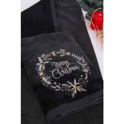 % 100 Cotton 50x70 cm Hand Face Towel Set 2 Pieces