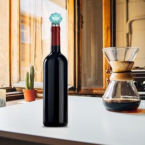 Diamond Crystal Stainless Steel Champagne Stopper Sparkling Wine Bottle Plug Sealer Convenient Champagne Stopper #007