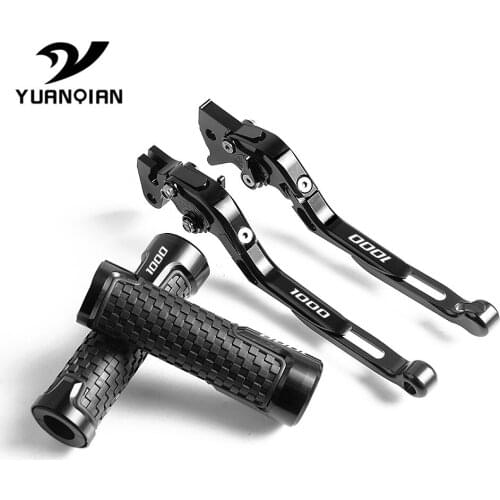 Motorcycle CNC Aluminum Adjustable Foldable Brake Clutch Lever Handle Grips handbar grip For SUZUKI GSXR1000 GSXR 1000 2009-2019