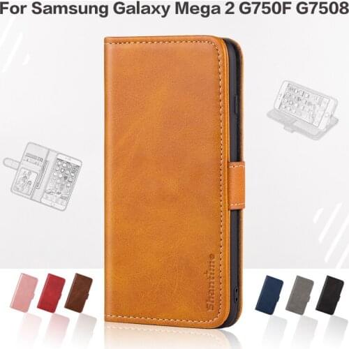 Flip Cover For Samsung Galaxy Mega 2 G750F G7508 Business Case Leather Luxury With Magnet Wallet Case Phone Cover