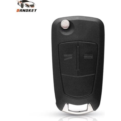 Dandkey 2 Buttons Original Flip Remote Key Shell Fob Case Cover For Vauxhall Opel Vectra Astra Corsa Zafira 2005-201 HU43 Blade