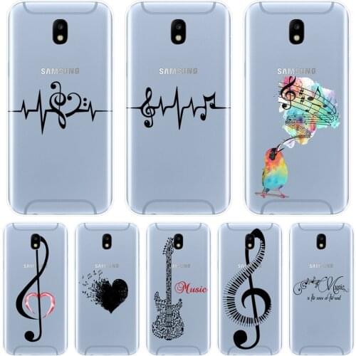 For Samsung Galaxy J2 J5 J7 Prime J4 J6 J8 Plus 2018 Phone Case Silicone Music Back Cover For Samsung J3 J5 J7 2015 2016 2017