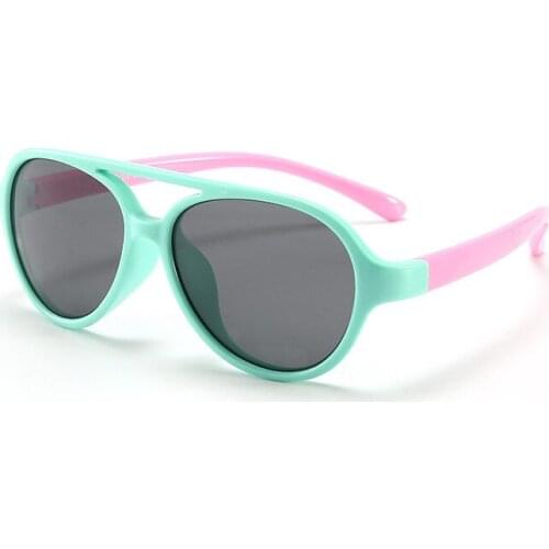 Flexible TR90 Kids Sunglasses Polarized Oval Sun Glasses UV400 Eyewear Accessories Child Girls Boys Goggles Shades