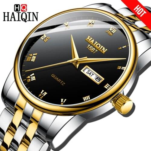 HAIQIN Mens Quartz Watch