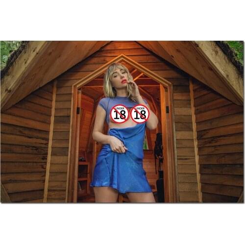 Forest Chalet Sexy Woman Wallpaper Wall Art Picture Posters Canvas Prints Modern Painting for Home Decor