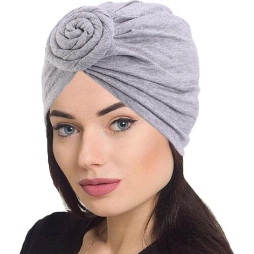 New fashion cotton bohemian hijab bonnet for women muslim wrap head scarf turban hat soft stretch inner hijab caps ready to wear
