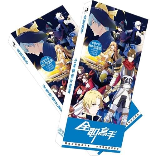 180pcs/Set Anime The Kings Avatar Postcard/Greeting Card/Message Card/Birthday Letter Envelope Gift Card