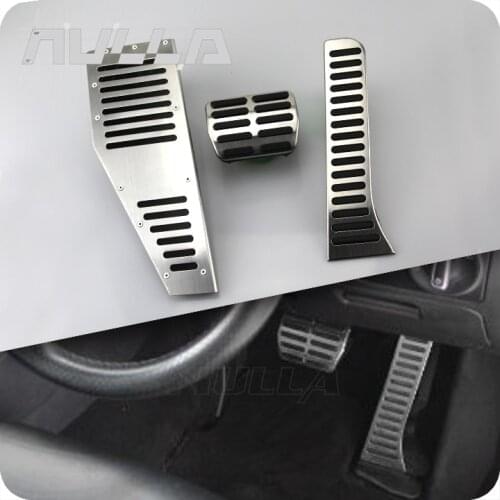 RHD Pedal For VW Golf 6 MK6 MK5 Scirocco Octavia PASSAT B6 B CC Stainless Steel Automatic Foot Rest Accelerator Brake Pedals