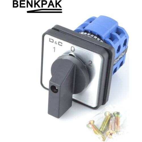 Rotary switch 2 postion 660V 20A 2 pole universal switch