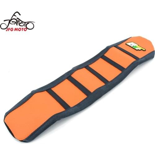 Motorcycle Striped Anti-slip Rubber Gripper Soft Seat Cover For KTM SX65 SX 65 2009-2014 09-14 Enduro Off-road Bike Motorcross