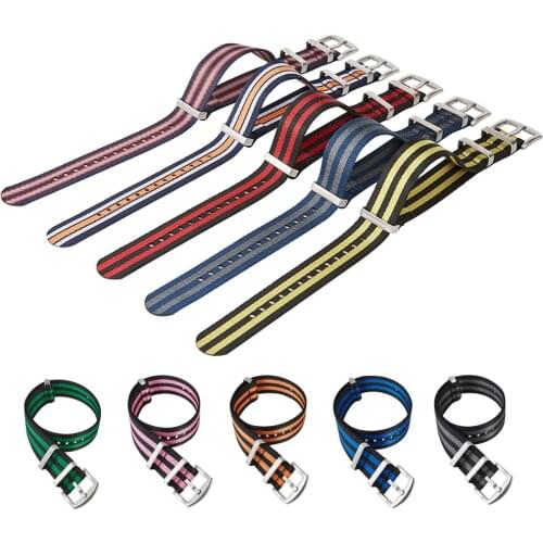 18mm 20mm 22mm 24mm NATO Nylon Watch Band Universal Strap Watchband Men Women Sport Canvas Heavy Duty Wrist Bracelet Accessories