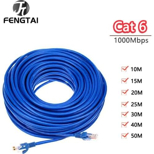 Ethernet Cable Cat6 Lan Cable UTP CAT 6 RJ 45 Network Cable 20m 30m 15m Patch Cord for Laptop Router RJ45 Cat6 Cable 10m 40m 50m