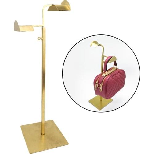 Countertop Adjustable Handbag Purse Display Stand with Handles