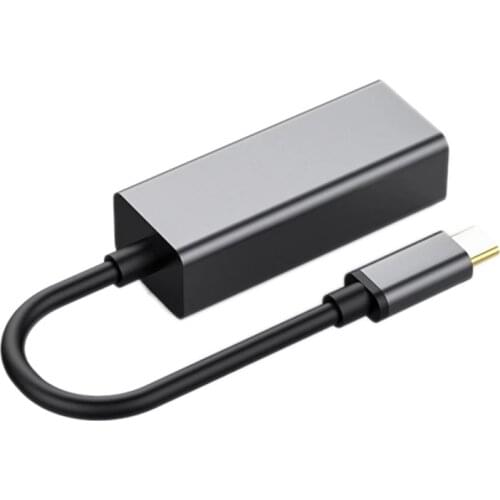 USB C to Ethernet Adapter, USBc to RJ45 Portable Cable Adapter, Suitable for Pro / Air, iPad Pro, Dell XPS