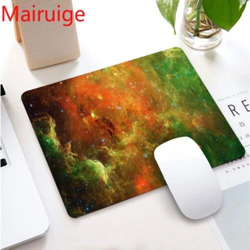 Mairuige 25*29cm Space Nebula Waterproof Non-slip Lockedge Small Size Mousepad Learning Gamer Cute Mouse Pad Laptop Keyboard Mat